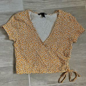 Flowery Crop Top Small